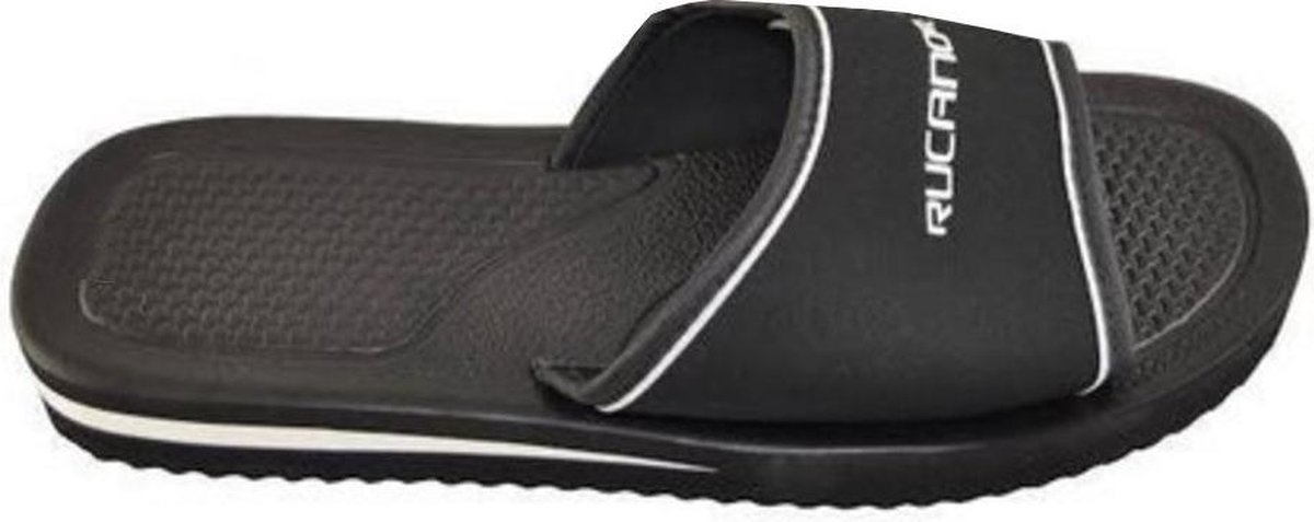 Rucanor Badslippers Santorini Unisex Zwart Maat 38