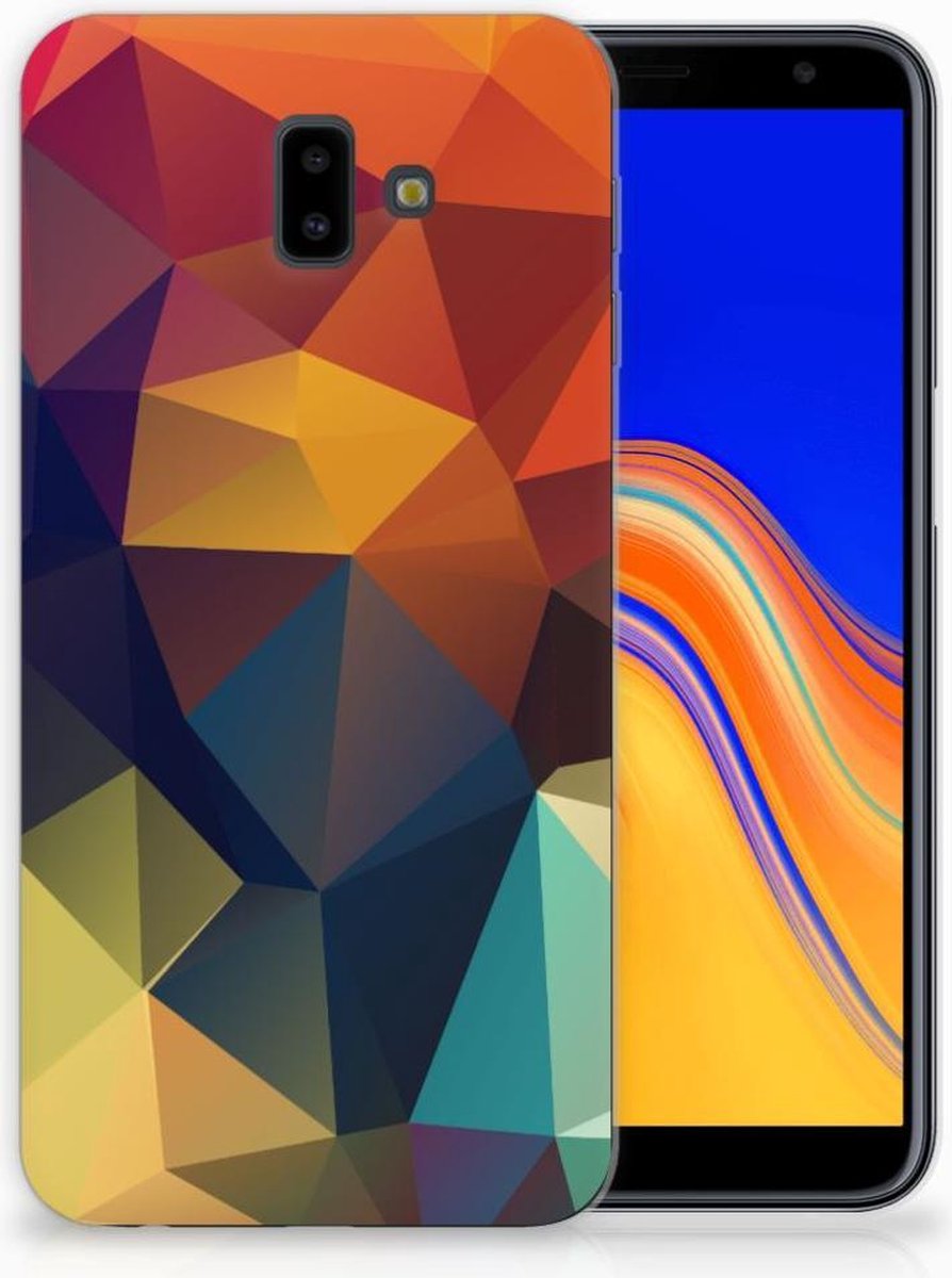 Samsung Galaxy J6 Plus (2018) TPU Hoesje Polygon Color