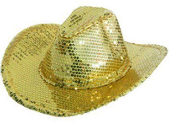 Penetratie riem Vooruitgaan Gouden pailetten cowboy hoed | bol.com