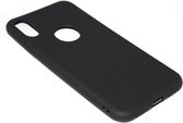 Siliconen hoesje zwart Geschikt voor iPhone XS / X