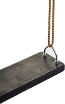 Schommel zitje rubber (stalen inlegplaat) | Zwart