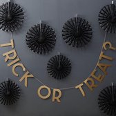 Ginger Ray - Ginger Ray - Banner Trick Or Treat Goud - Halloween - Halloween Decoratie - Halloween Versiering