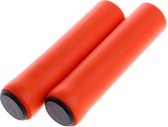 MTB lichtgewicht soft GRIP handvatten 130mm SILICONE foam 35g LIGHTWEIGHT- Oranje