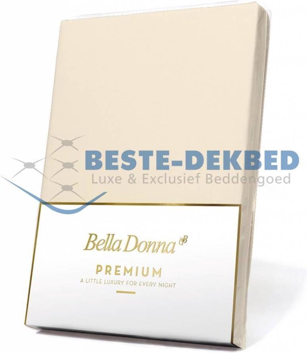 Bella Donna Premium Jersey Hoeslaken Vanille 0111