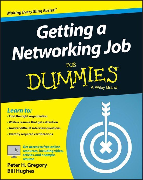 Getting a Networking Job For Dummies - cover