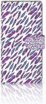 Samsung Galaxy Note 8 Bookcase hoesje Design Feathers Color