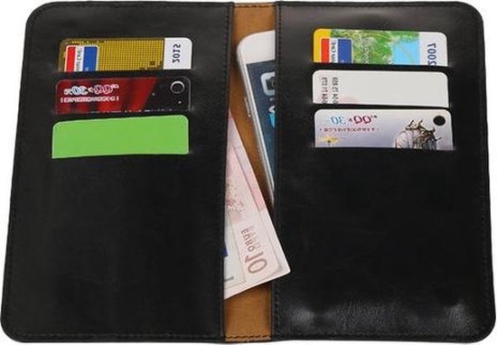 Portefeuille noir Pull-up Medium Pu pour Samsung