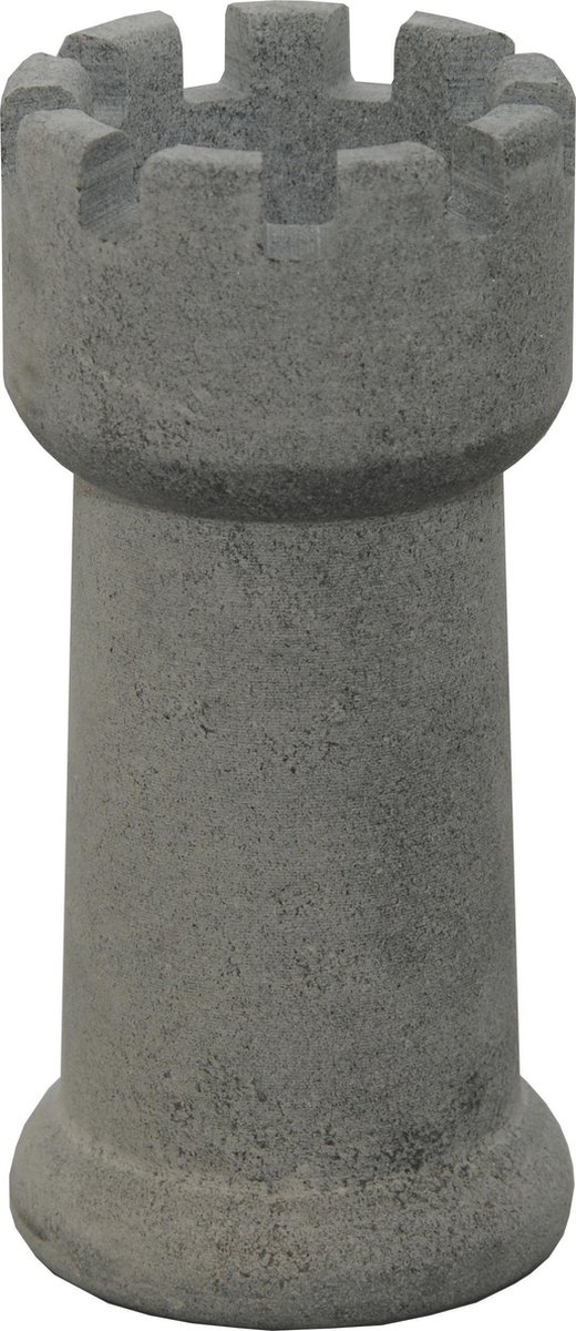 Hukka - Tarujen Torni - Design - Waxinehouder in schaaktoren vorm - Speksteen