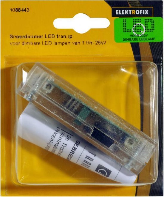PB-Versand Leddimmer, traploos dimbaar, dimmer voor dimbare ledlampen, dimschakelaar