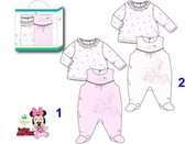 Minnie Mouse wit boxpakje + shirt maat 50 - giftset