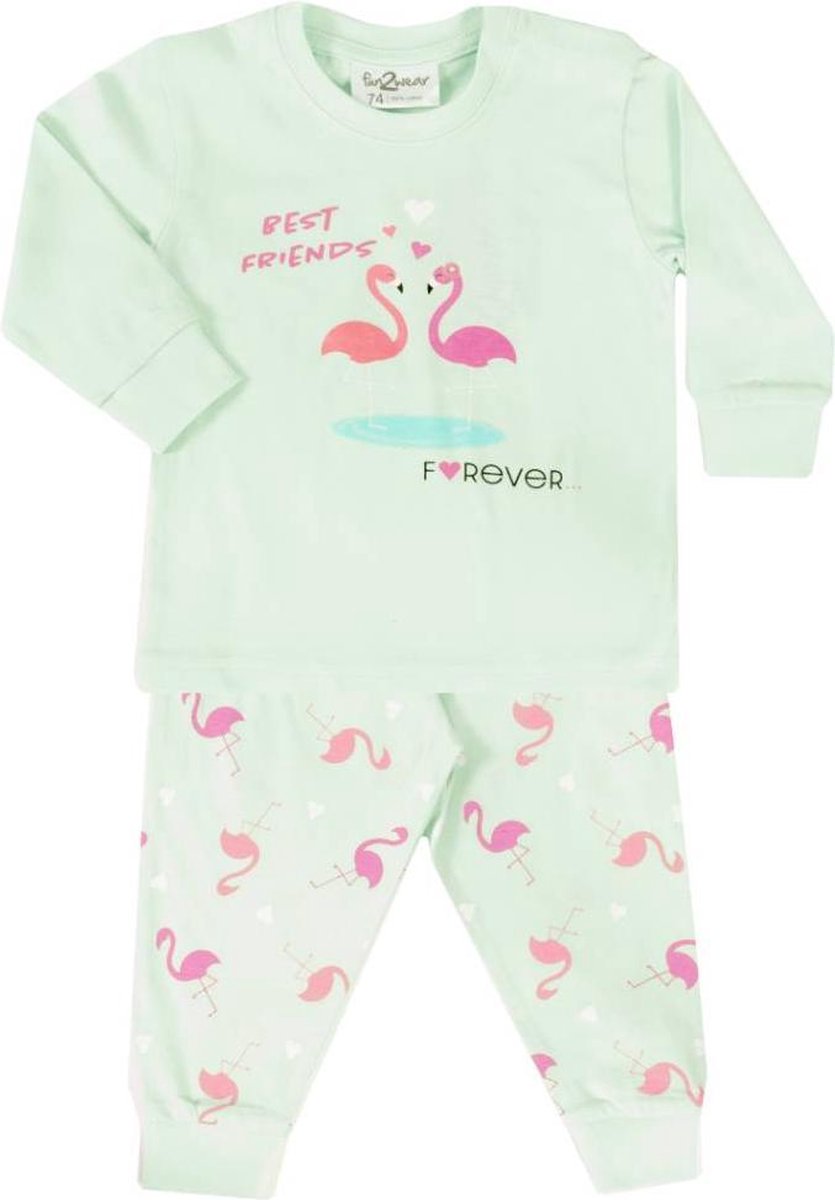 Fun2Wear Pyjama Flamingo Mint Maat 176