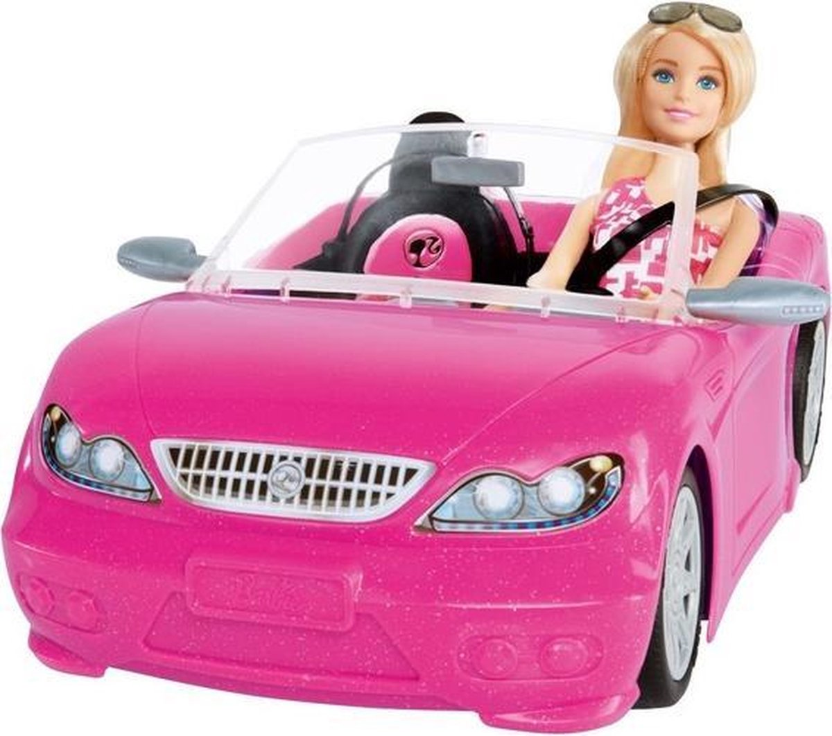 Barbie Cabrio met Barbie pop - Barbie auto - Roze | bol.com