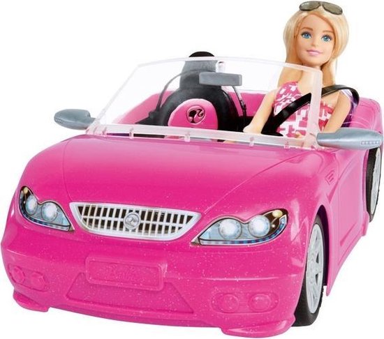bol.com | Barbie Cabrio met Barbie pop - Barbie auto - Roze