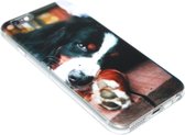 ADEL Siliconen Back Cover voor iPhone 6/6S - Berner Sennenhond