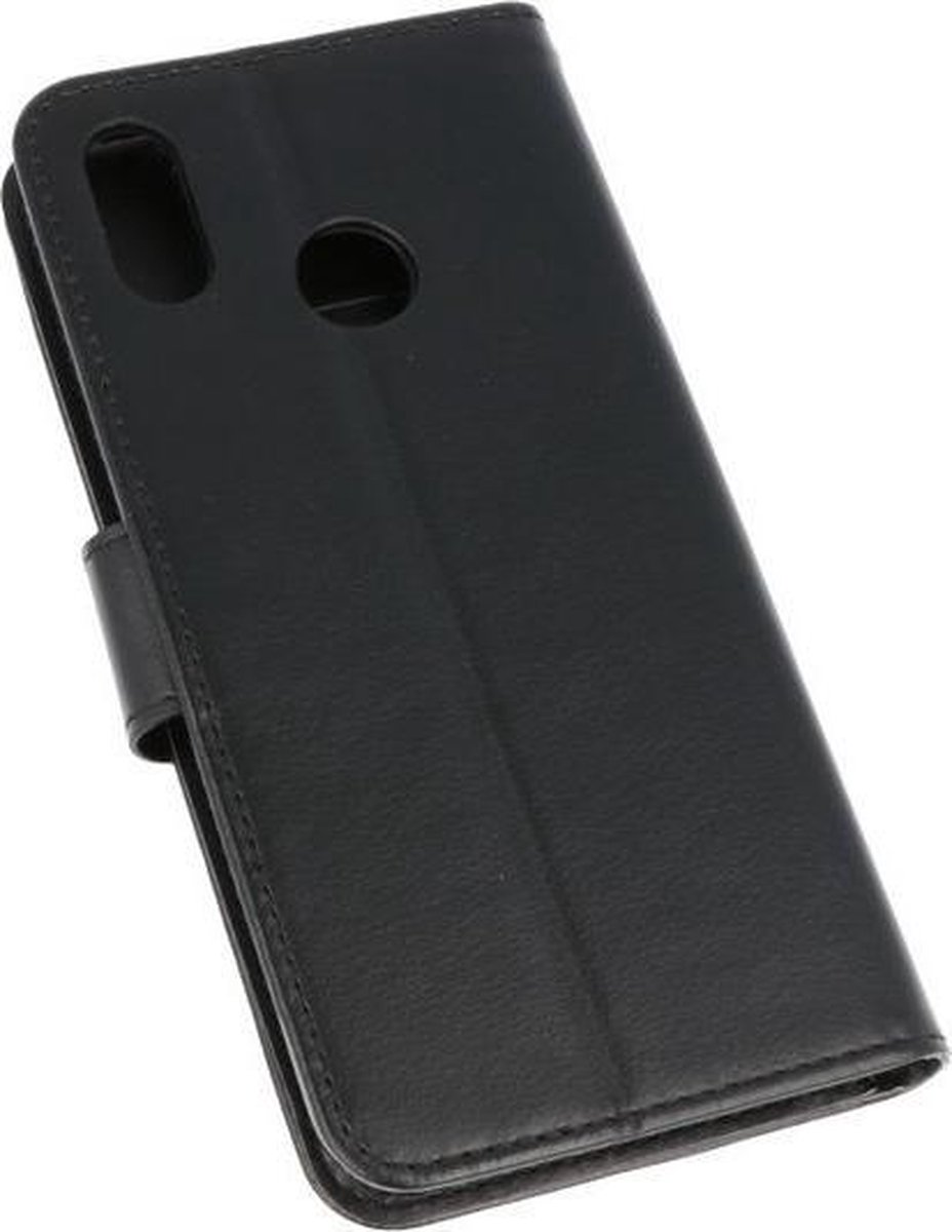 Zwart Wallet Case Hoesje voor Huawei P20 Lite