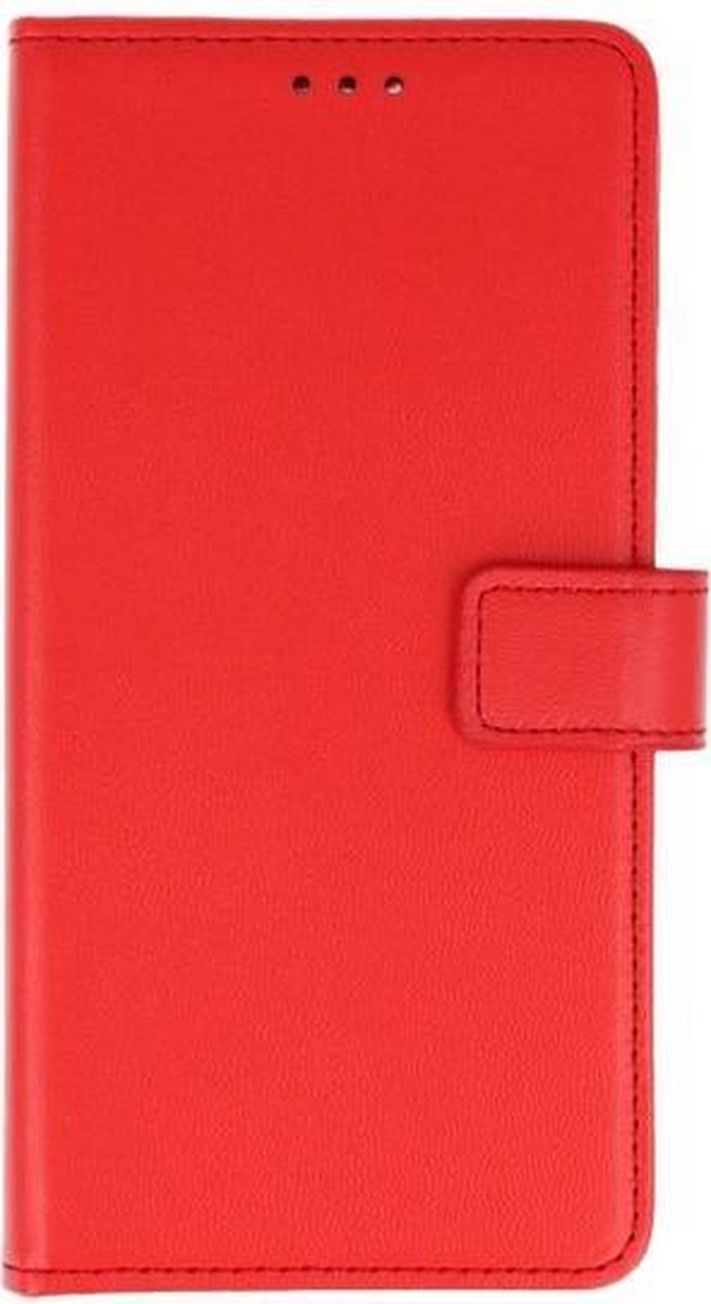 Rood booktype wallet case Hoesje voor Huawei P20