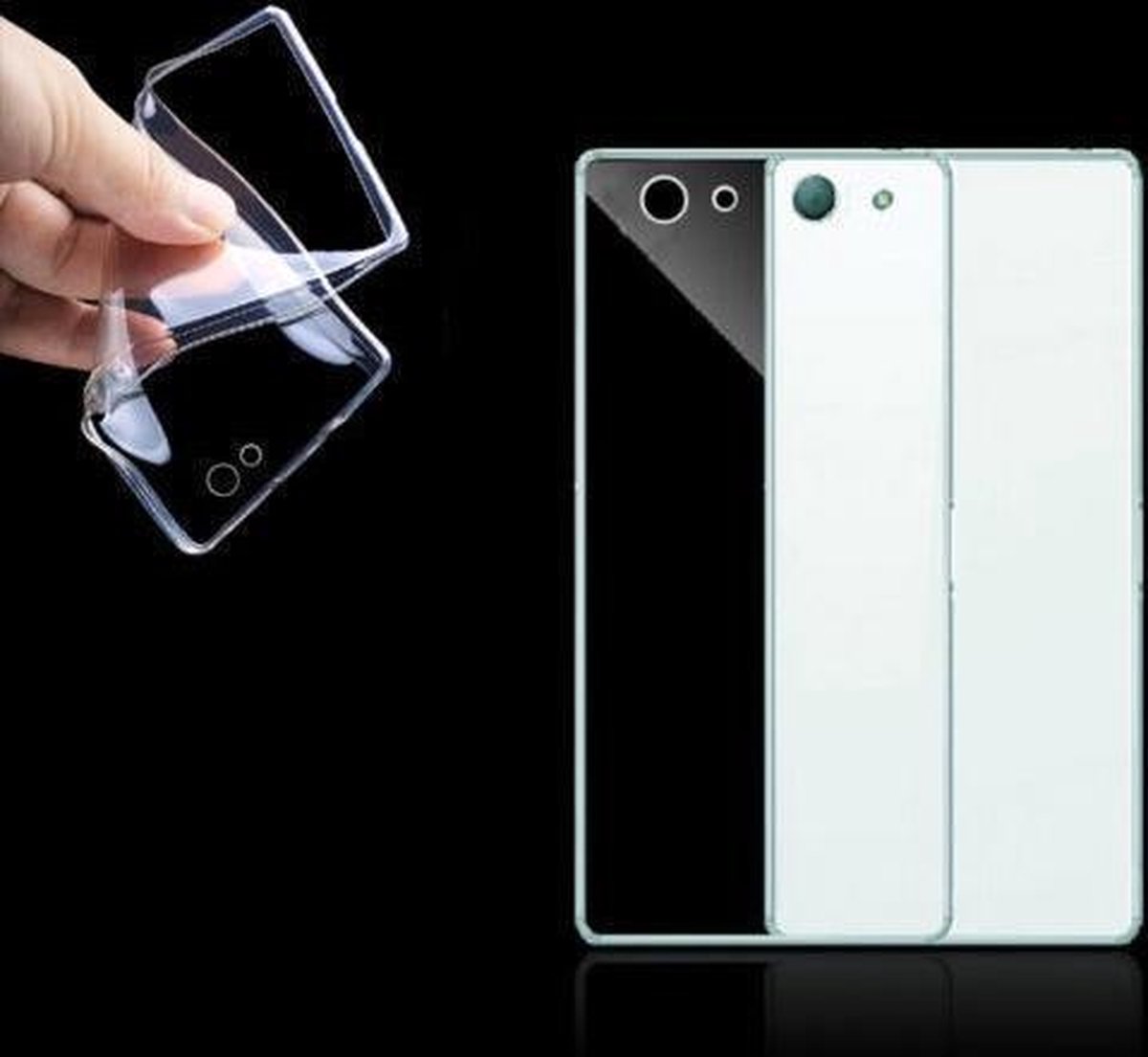 Sony Xperia Z3 Ultra thin 0,3mm TPU Transparant case hoesje