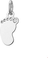 Zilveren Hanger baby voetje 1021018