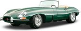 Jaguar E-Type 1961 Cabriolet Groen 1-18 Burago