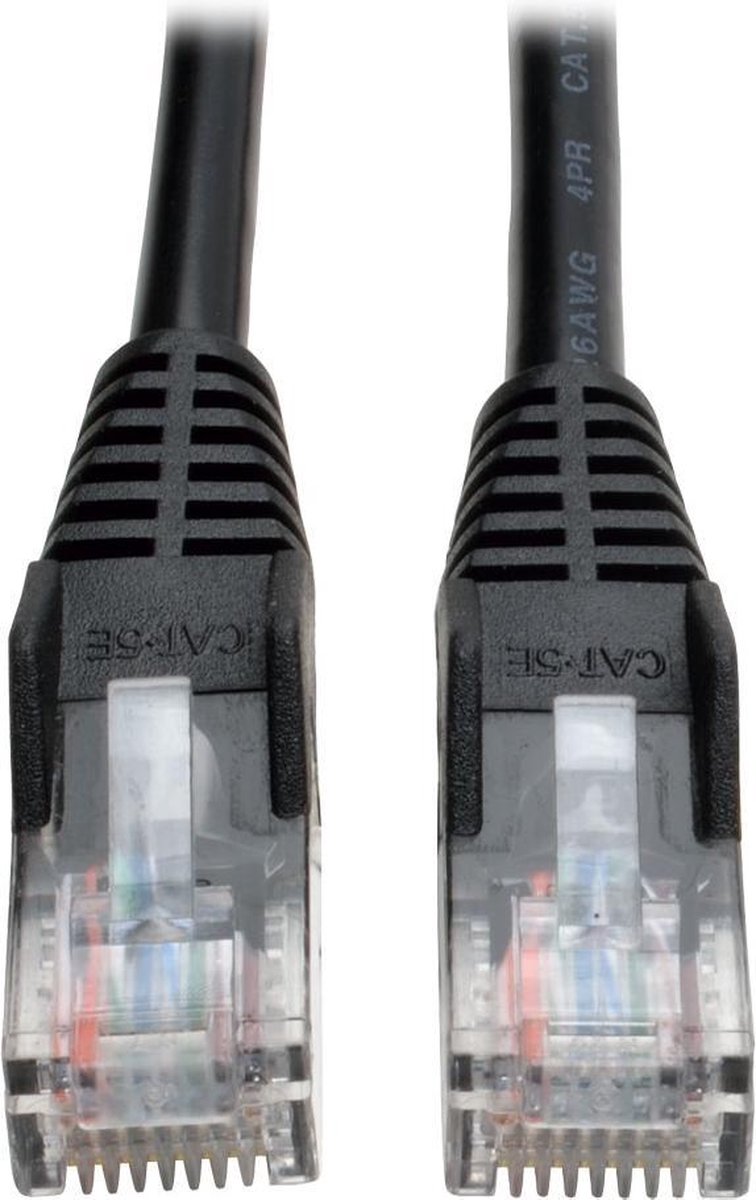 Tripp Lite N001-100-BK netwerkkabel 30,48 m Cat5e U/UTP (UTP) Zwart