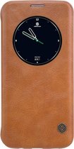 Nillkin Qin Book Cover - Geschikt voor Samsung Galaxy S7 Edge (SM-G935) - Bruin