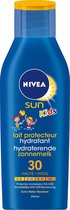 Nivea Kids Verzorgende Zonnebrandcréme voor Kinderen Factor 30 200 ML – 17x6x2cm | voor de Gevoelige Huid | Kids Zonnencreme