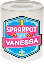 Kinder spaarpot voor Vanessa   - keramiek - naam spaarpotten