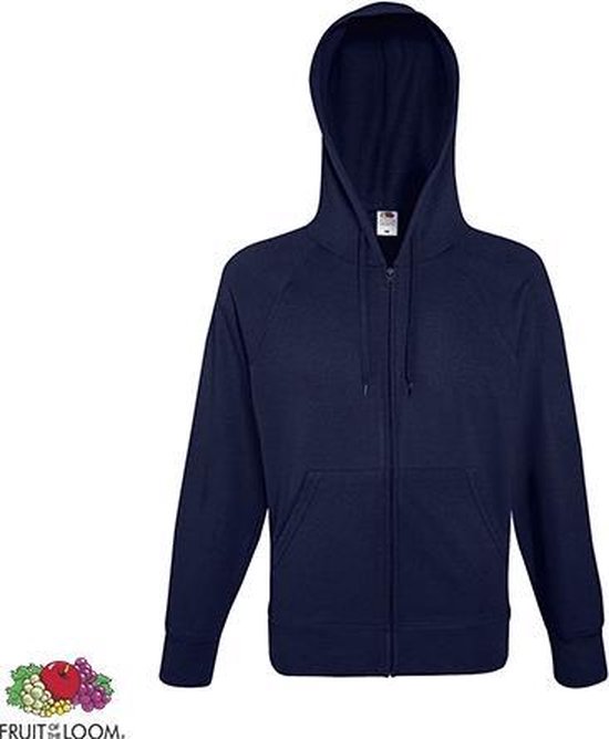 Fruit of the Loom Premium sweatjack sportjas voor heren, Donkerblauw, L