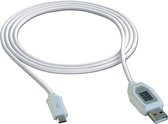 EcoSavers Smart USB kabel met micro USB uitgang met LCD display - Voorkomt onnodig energieverbruik