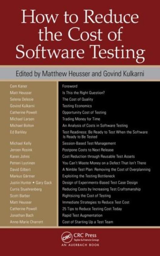 How To Reduce The Cost Of Software Testing - cover