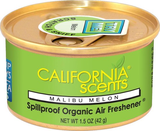California Scent Luchtverfrisser Malibu Melon - 42 gram - California Scents