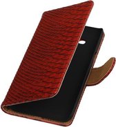 Samsung Galaxy J3 - Slang Rood Booktype Wallet Hoesje