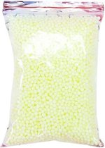 Boules en polystyrène - Perles en mousse - vert citron