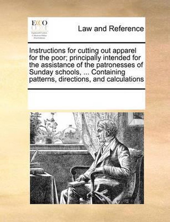 Instructions for Cutting Out Apparel for the Poor; Principal ... - cover