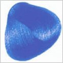Blauw kleurstaal haarverf.