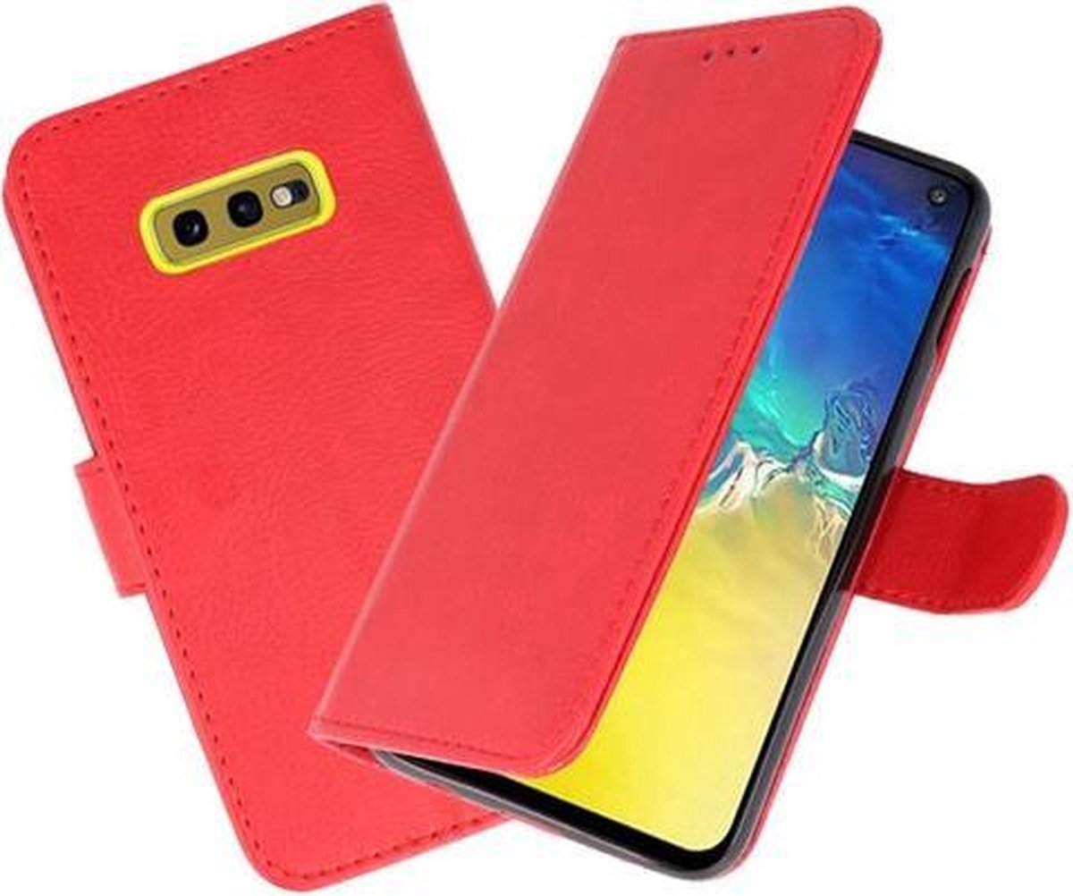 Bookstyle Wallet Cases Hoesje voor Samsung Galaxy S10e Rood
