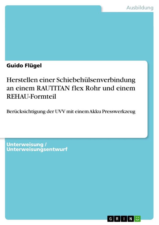Herstellen einer Schiebehülsenverbindung an einem RAUTITAN  ... - cover