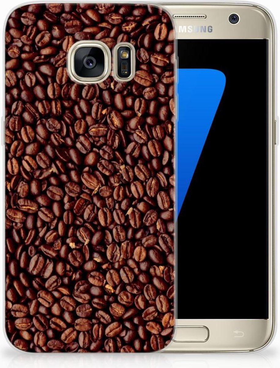 Samsung Galaxy S7 Siliconen Case Koffiebonen