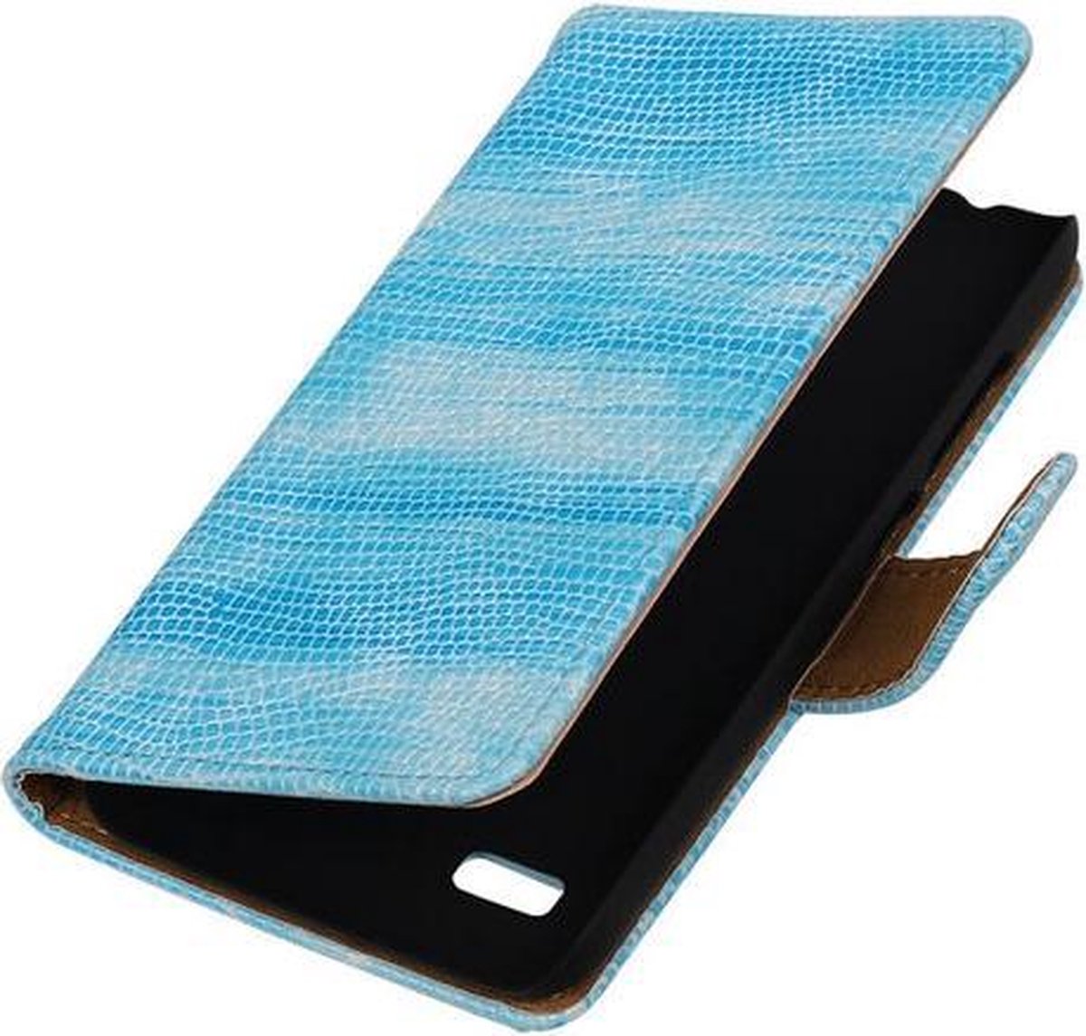 Turquoise Mini Slang Booktype Huawei Y560 / Y5 Wallet Cover Hoesje