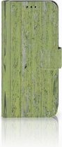 Huawei P20 Lite Flipcover Green Wood