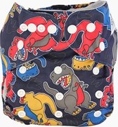 Wasbare Pocket Luier Microvezel Dino Cartoon