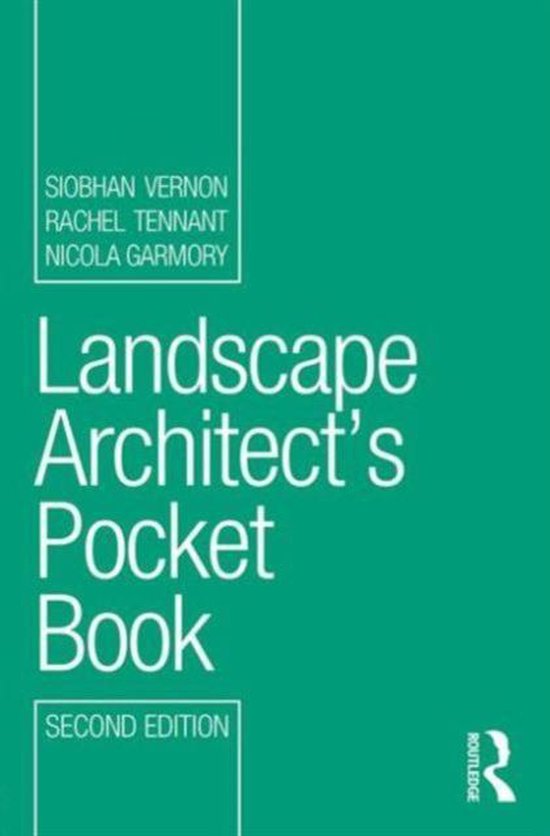 Landscape Architects Pocket Book 9780415630849 Siobhan Vernon