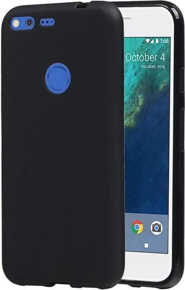 Google Pixel XL TPU back case hoesje Zwart