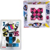 Clown Magic Puzzle 48dlg Roze + Puzzle 3d 24 Dlg Blauw