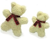 Sheepskin optics bear 25 cm with squeeker