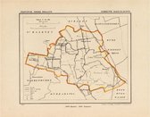 Historische kaart, plattegrond van gemeente Harenkarspel in Noord Holland uit 1867 door Kuyper van Kaartcadeau.com