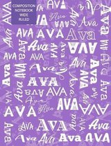 Ava Composition Notebook Wide Ruled