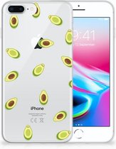 Geschikt voor iPhone 7 Plus | 8 Plus TPU Backcover Hoesje Avocado