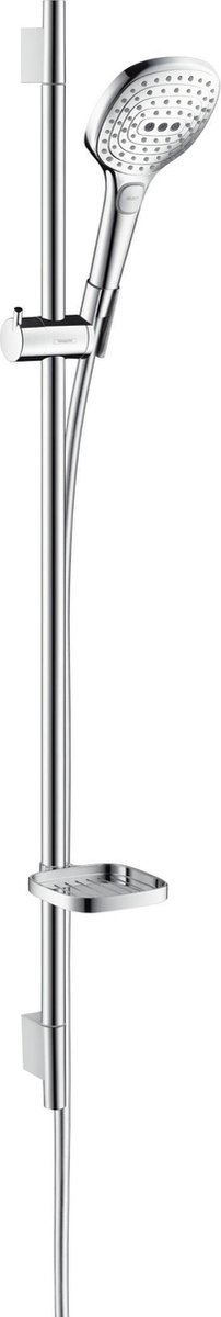 Hansgrohe Raindance Select E 120 / Unica'S Puro Glijstangset - 90 cm - Wit / Chroom