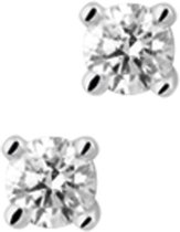 The Jewelry Collection Oorknoppen Diamant 0.40 Ct. - Witgoud